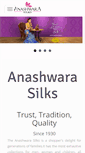 Mobile Screenshot of anashwarasilks.com